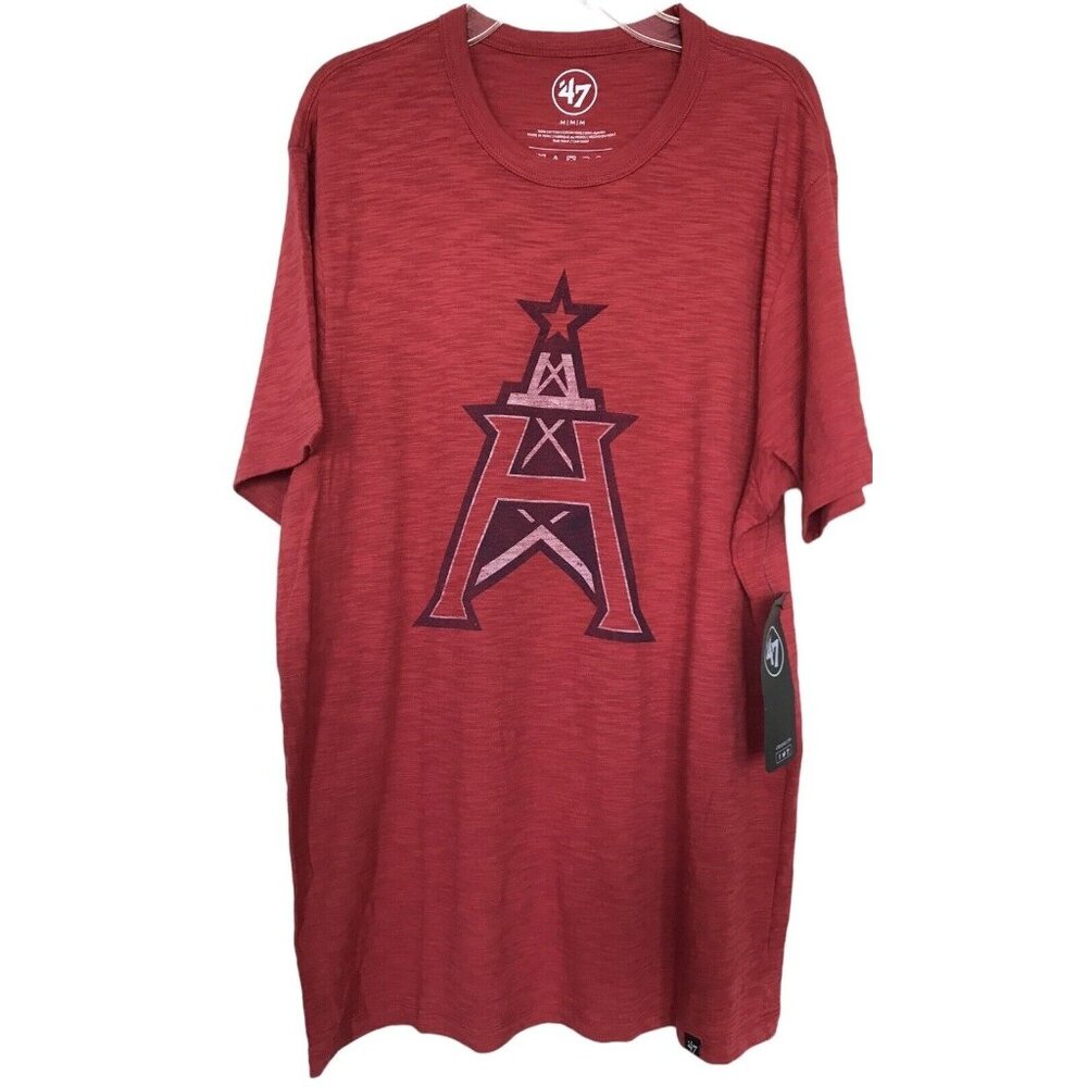 XFL Houston Roughnecks‎ T Shirt Mens Size Medium M Shirt Sleeve Football